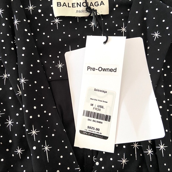 BALENCIAGA ‘Uplift’ Star Print Dress Spring ‘17 - Picture 9 of 16